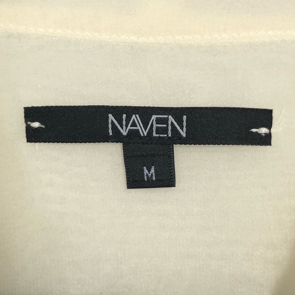 Naven Sheer Button Down Color Block Silk Blouse - image 3